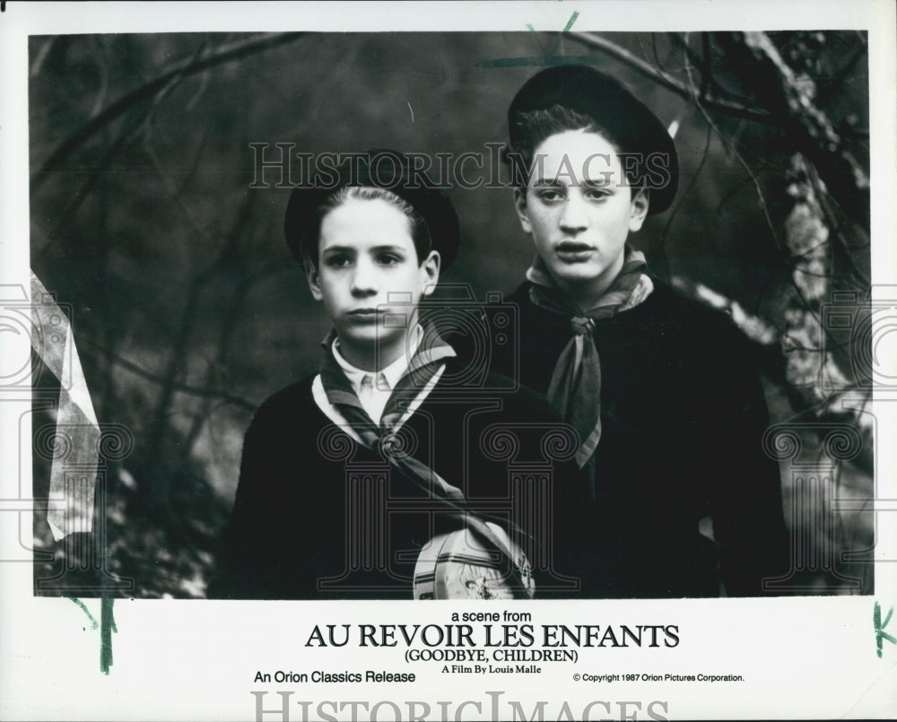 1987 Press Photo  Scene From &quot;Au Revior Les Enfants&quot; - Historic Images