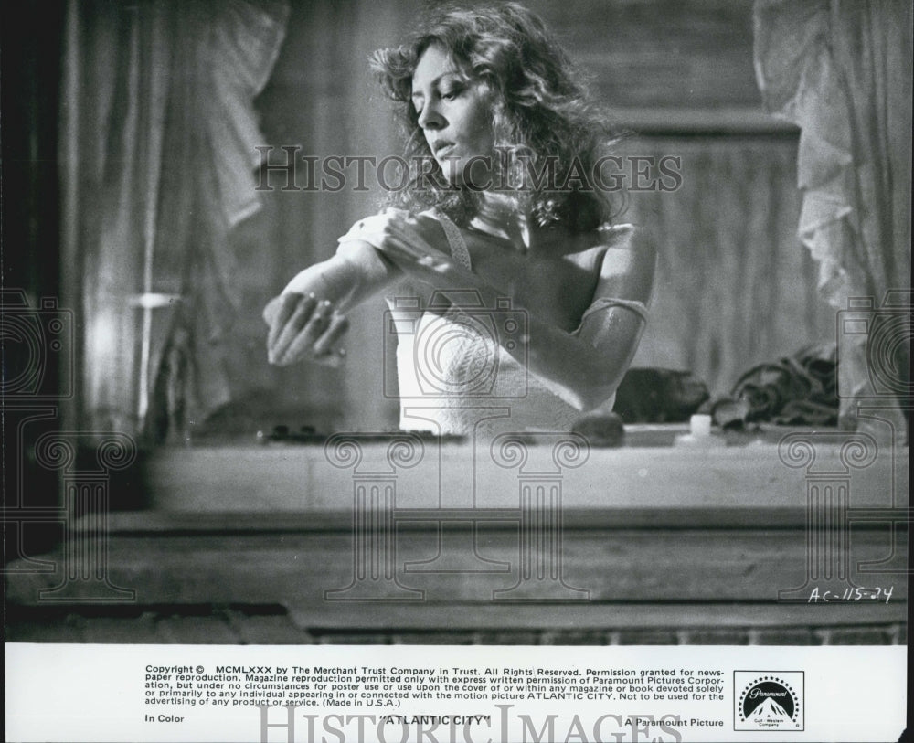 1980 Press Photo Susan Sarandon in &quot;Atlantic City&quot; - Historic Images