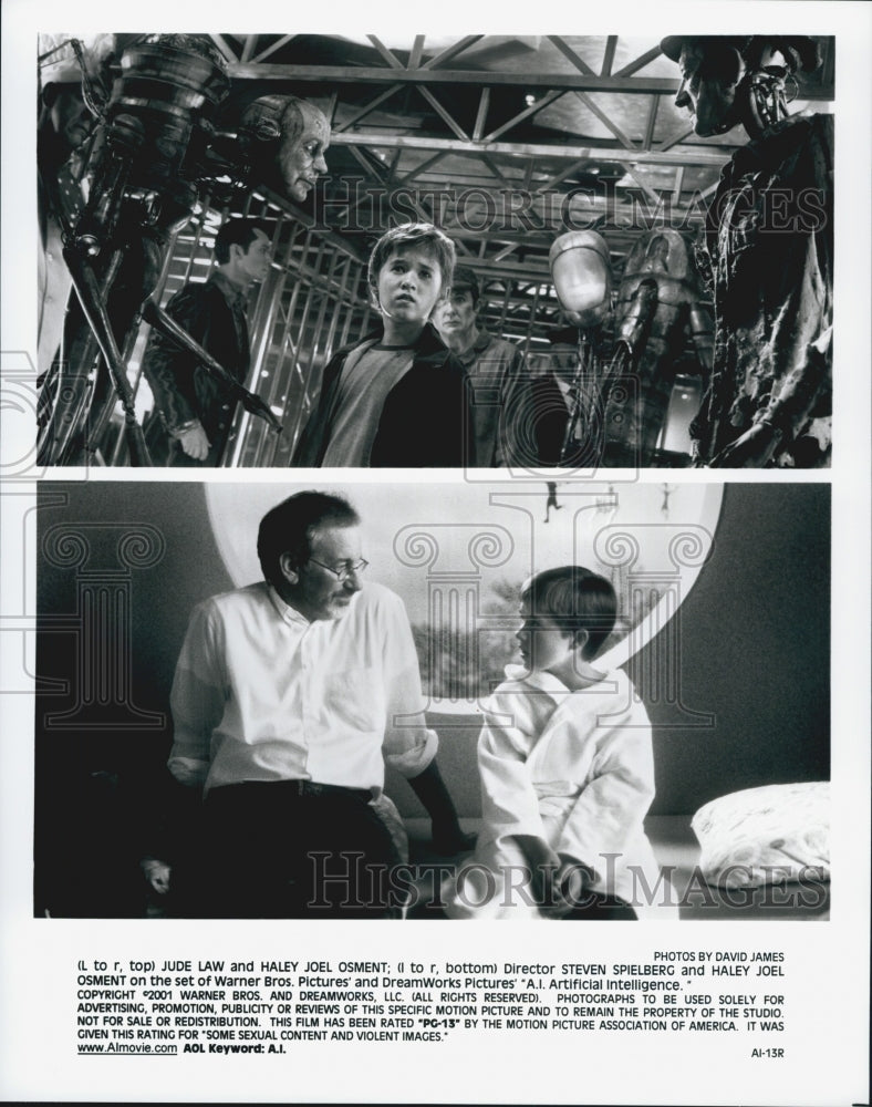 2001 Press Photo Scenes From Film A.I. Artificial Intelligence - Historic Images