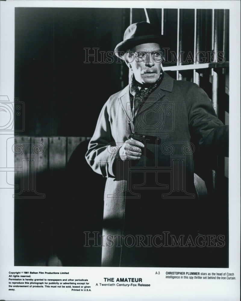 1981 Press Photo Christopher Plummer In &quot;The Amateur&quot; - Historic Images