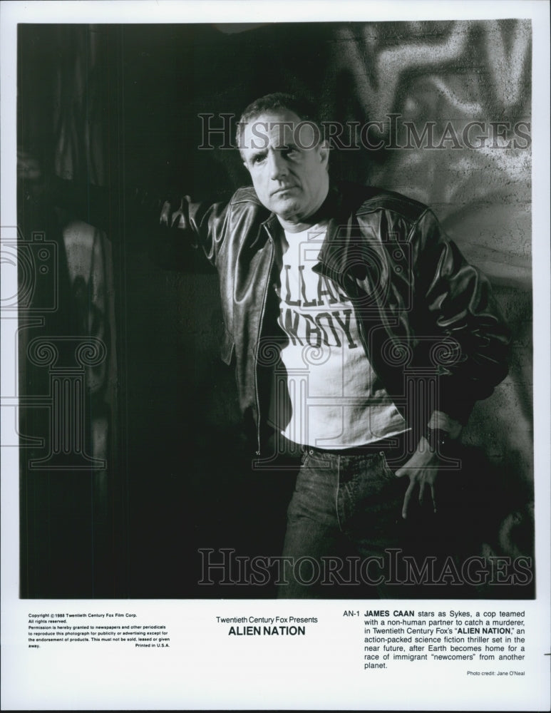 1988 Press Photo James Caan in "Alien Nation" - Historic Images