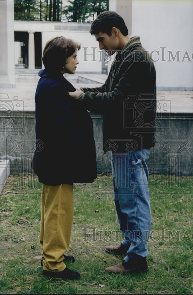 1998 Press Photo &quot;All Of It&quot; Alanna Ubach &amp; Michael Silver - Historic Images