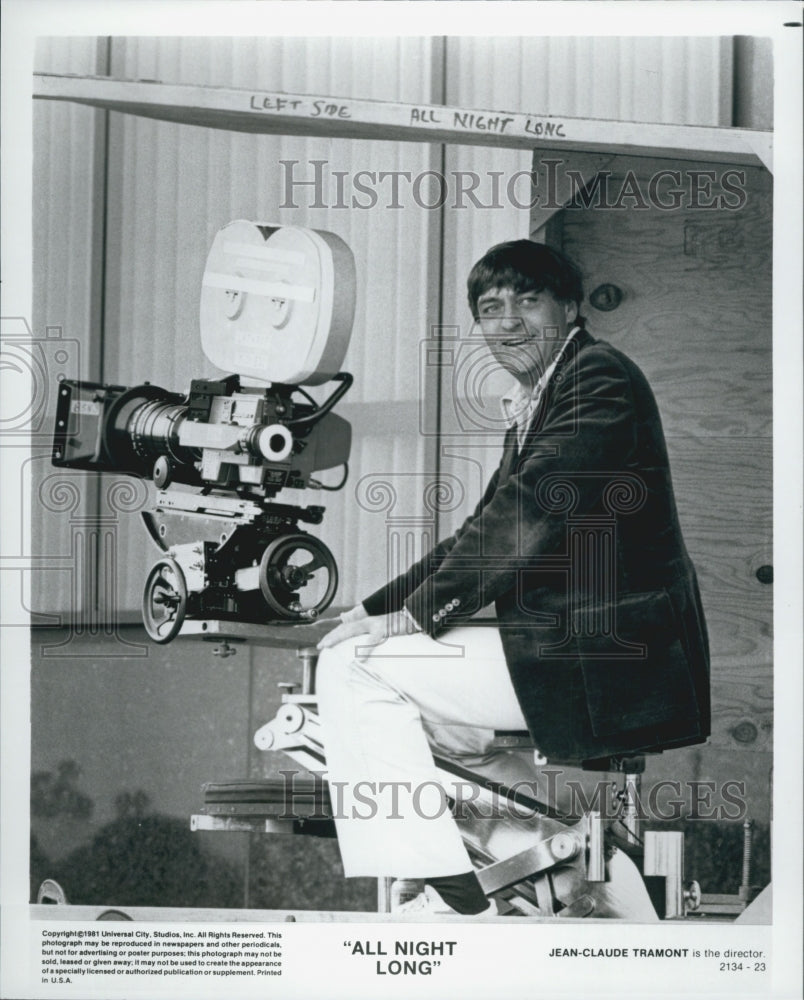 1981 Press Photo "All Night Long " Director, Jean-Claude Tramont - Historic Images