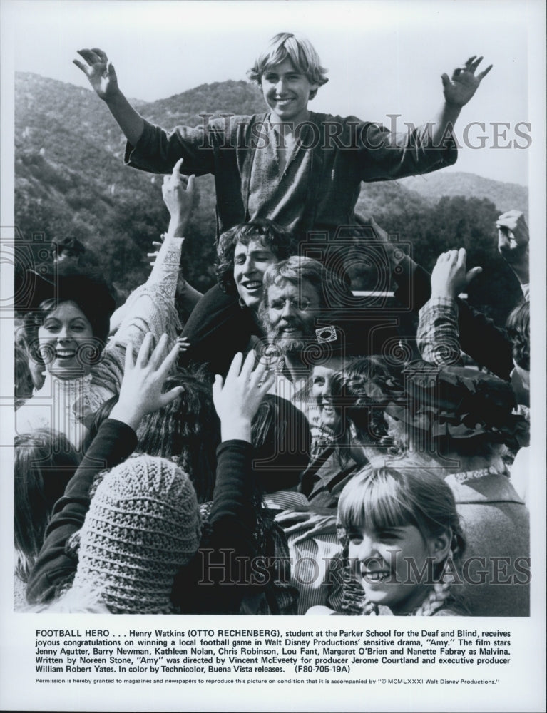 1981 Press Photo  &quot;Amy&quot; Nanette Fabray &amp; Otto Rechenberg - Historic Images