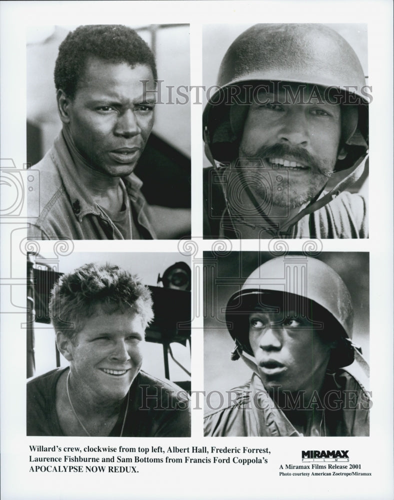 2001 Press Photo Actors Albert Hall, Frederic Forrest And Laurence Fishburne - Historic Images