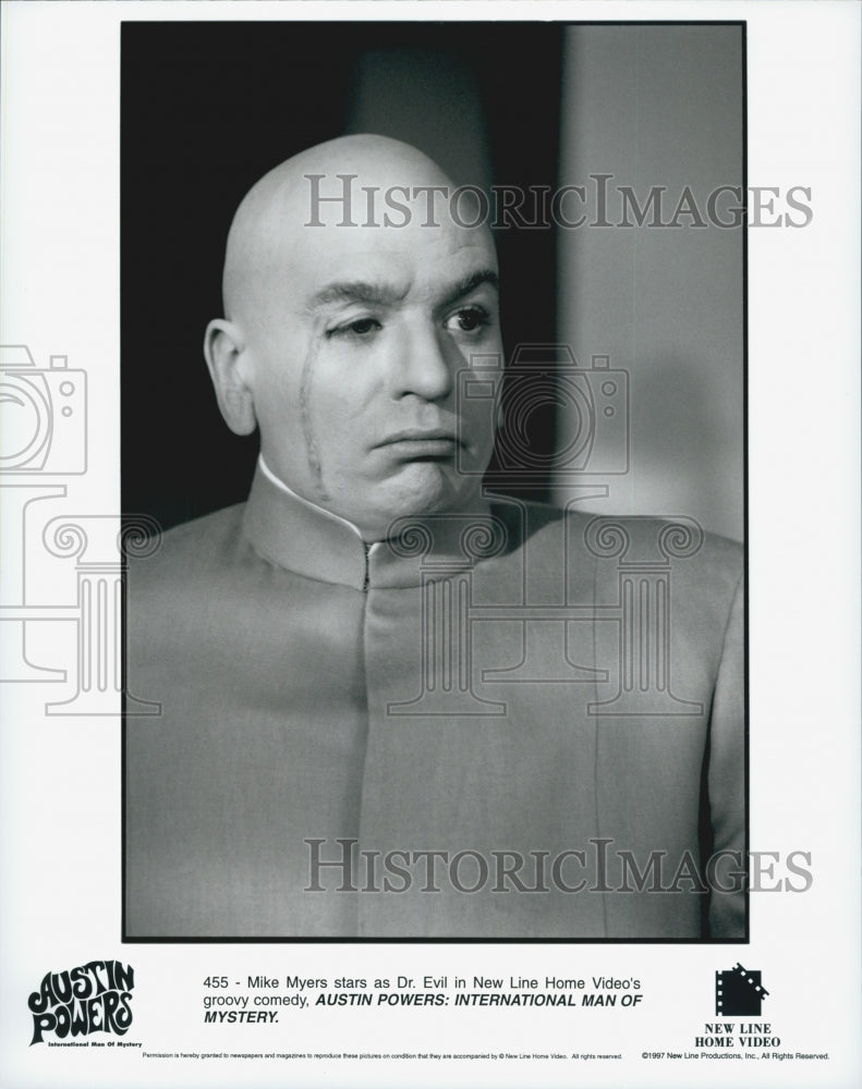 1997 Press Photo Actor Mike Myers "Austin Powers: International Man Mystery" - Historic Images