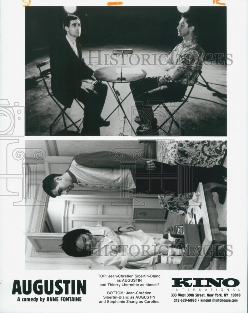 1996 Press Photo Jean-Chretien Sibertin-Blanc, Thierry Lhermitte "Augustin" Film - Historic Images