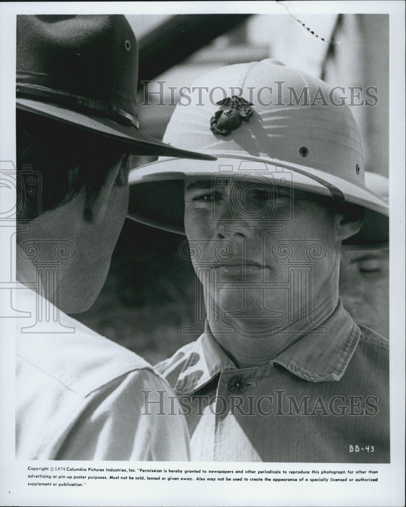 1976 Press Photo Jan Michael Vincent in "Baby Blue Marine" - Historic Images
