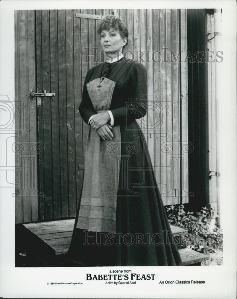 1988 Press Photo Stephane Audran "Babette's Feast" - Historic Images