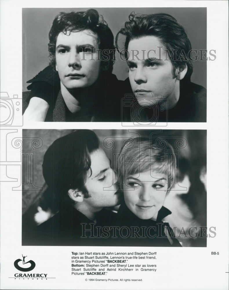 1994 Press Photo  &quot;Backbeat&quot; Sheryl Lee,Stephen Dorff,Ian Hart - Historic Images