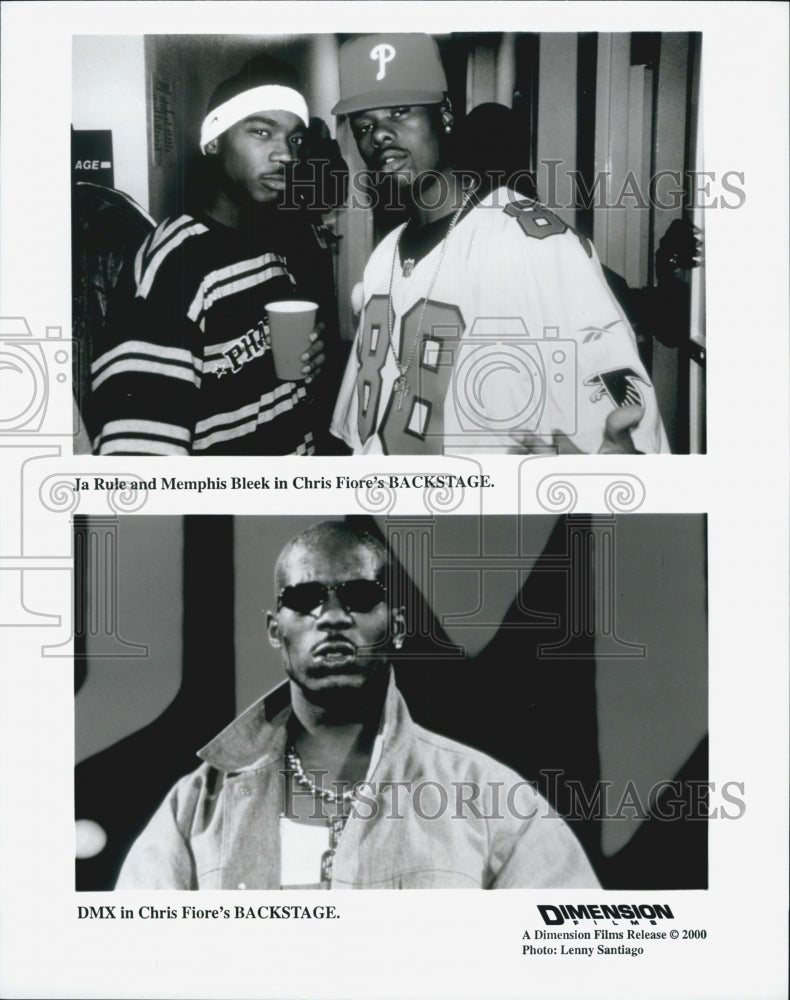 2000 Press Photo DMX in Chris Fiore's "Backstage" - Historic Images