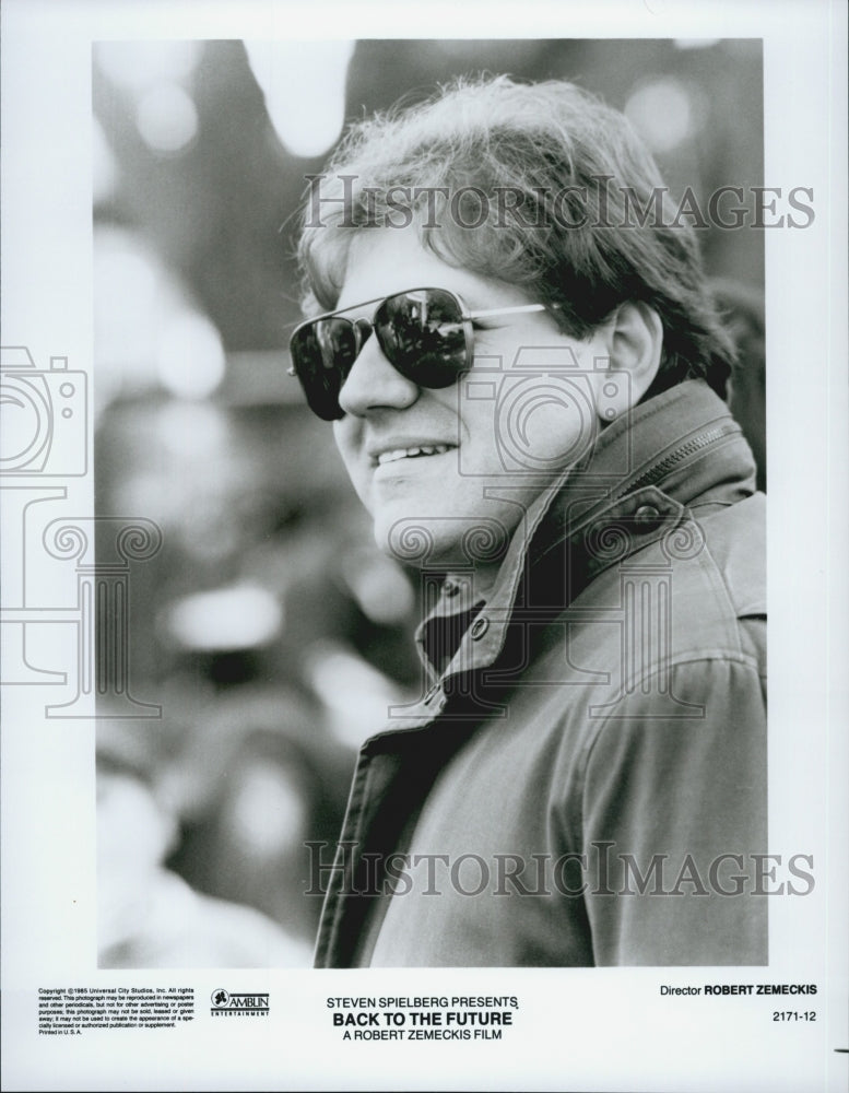 1985 Press Photo &quot;Back to the Future&quot; Director, Robert Zemeckis - DFPG21601 - Historic Images