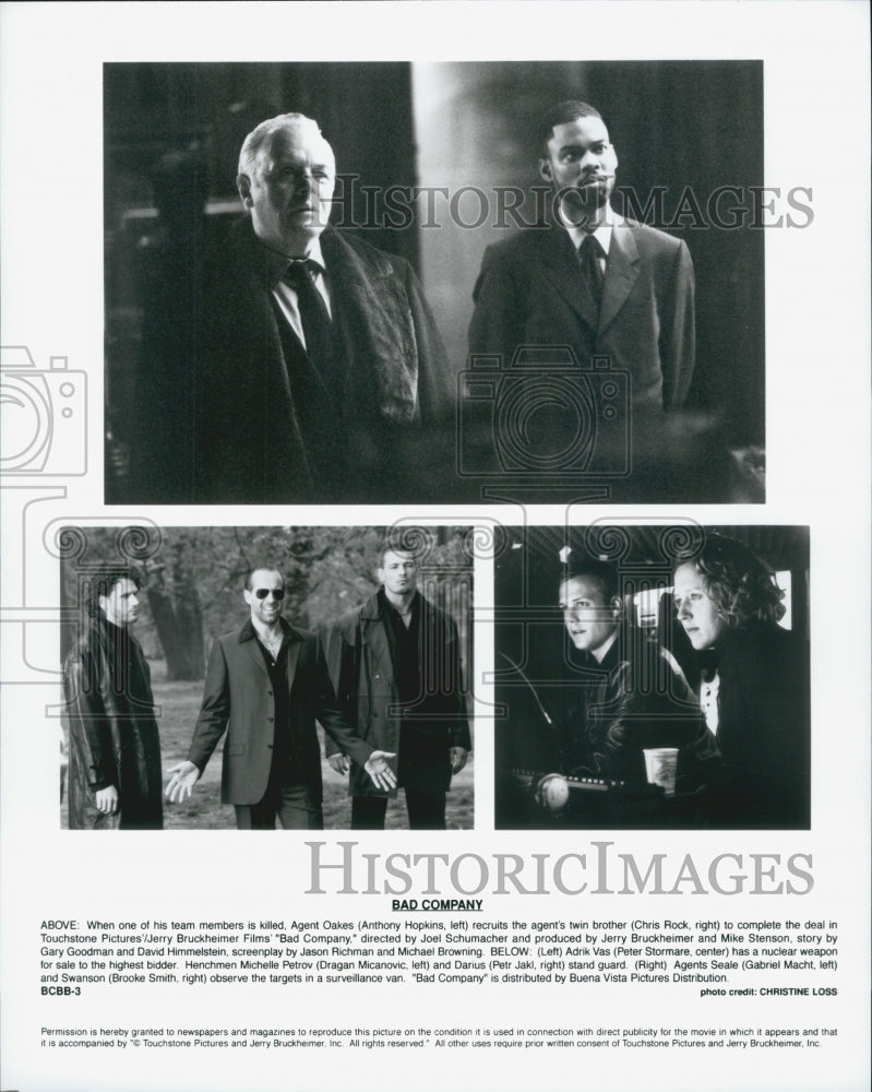 2002 Press Photo Scenes From Film Bad Company - Historic Images