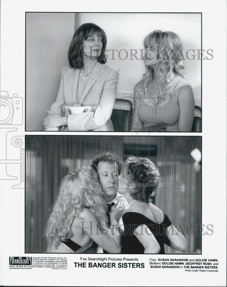 2002 Press Photo Susan Sarandon Goldie Hawn in "The Banger Sisters" - DFPG21767 - Historic Images