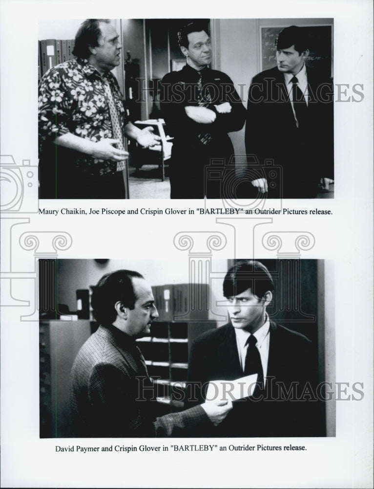 2001 Press Photo "Bartleby" David Paymer & Crispin Glover - Historic Images