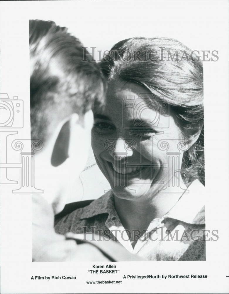 1999 Press Photo &quot;The Basket&quot; starring Karen Allen - Historic Images