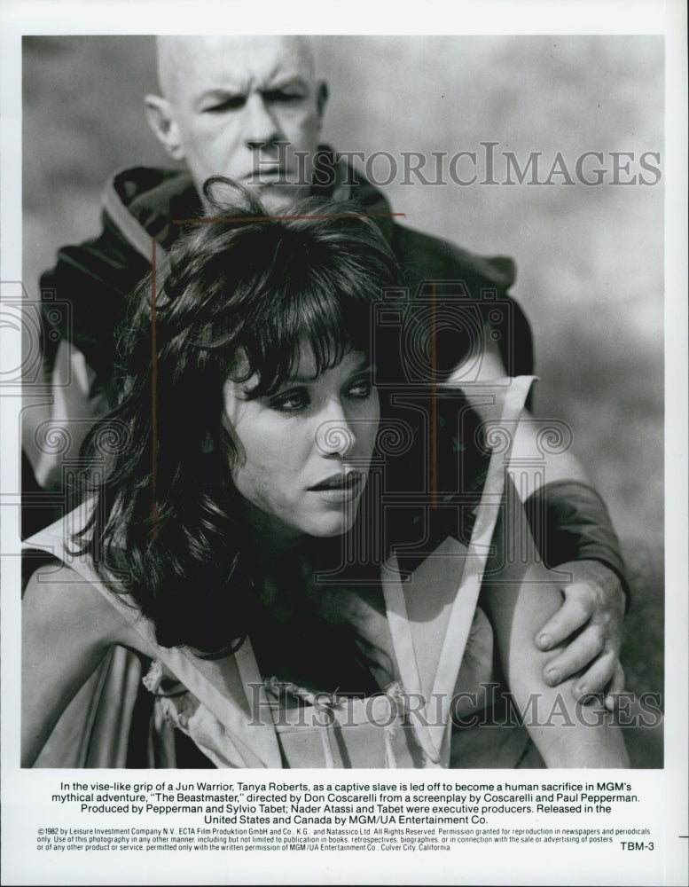 1982 Press Photo Tanya Roberts in "The Beastmaster" - Historic Images