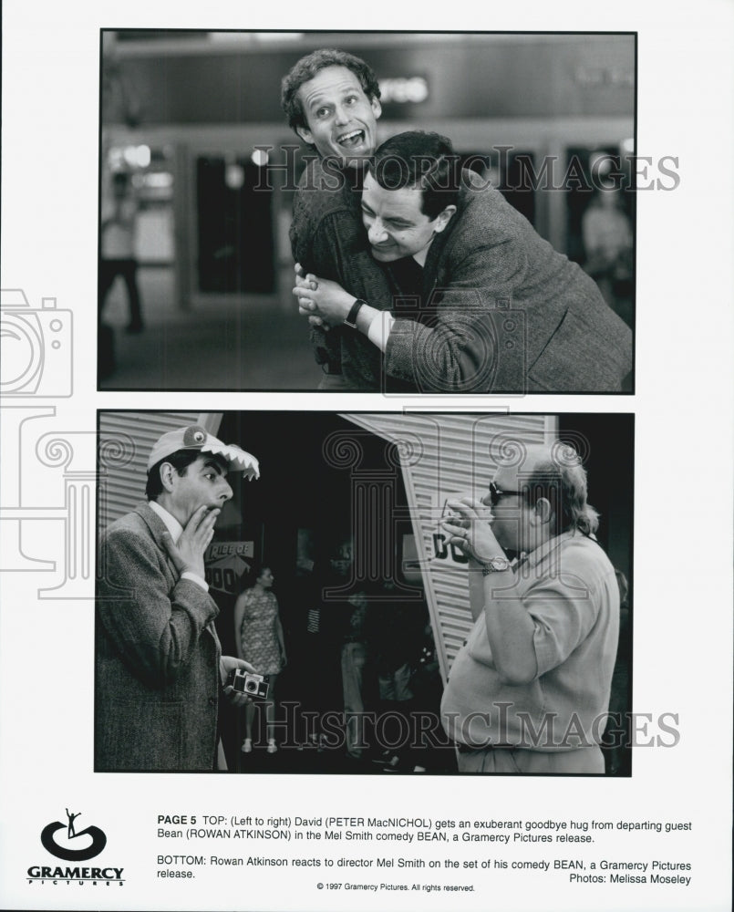 1997 Press Photo "Bean" Rowan Atkinson ,Peter McNichol - Historic Images
