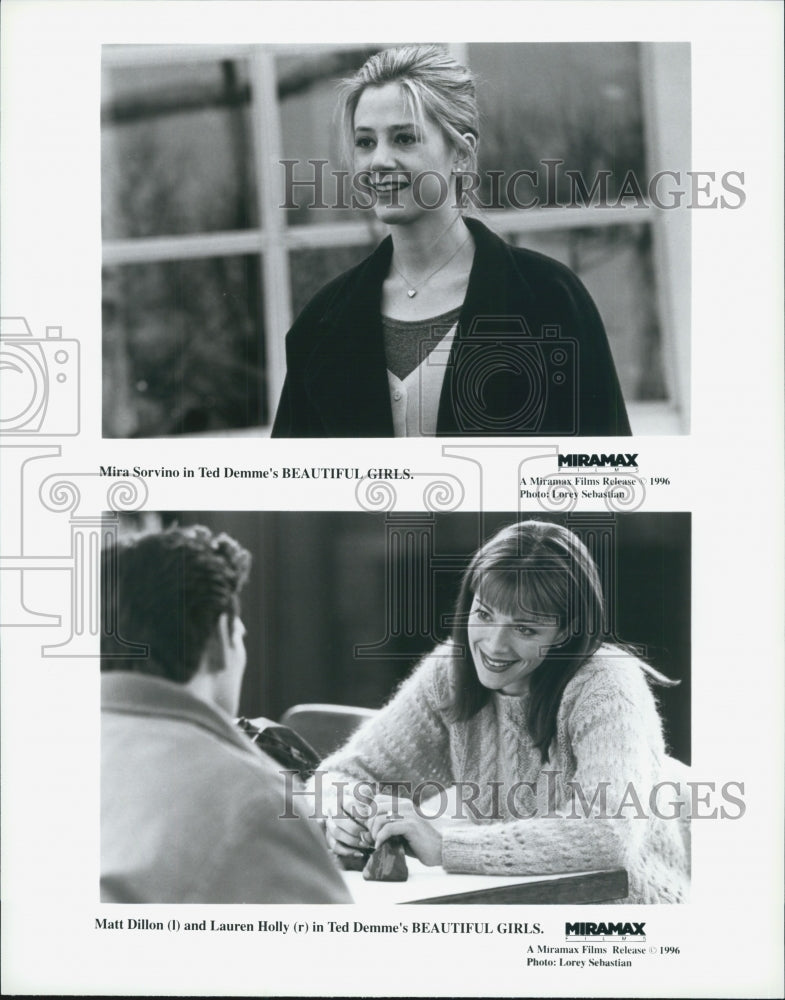 1996 Mira Sorvino, Matt Dillon, Lauren Holly &quot;Beautiful Girls&quot;-Historic Images