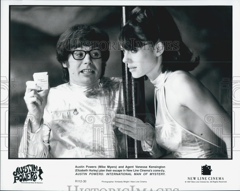 1997 Press Photo Mike Myers, star of "Austin Powers: Int'l Man of Mystery" - Historic Images