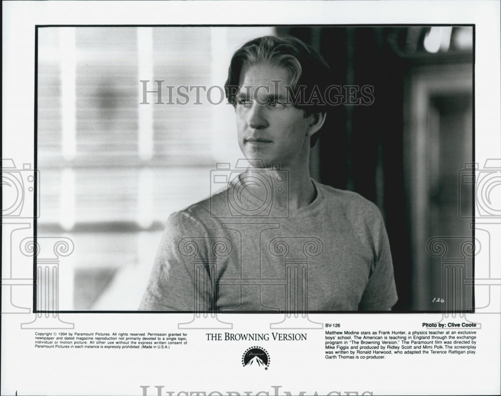 1994 Press Photo Matthew Modine in &quot;The Browning Version&quot; - DFPG22735 - Historic Images