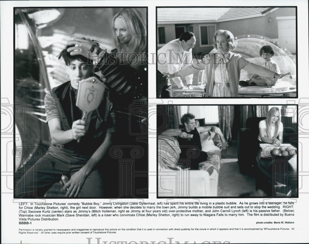 2001 Press Photo "Bubble Boy" Starring Jake Gyllanhaal and Marley Shelton - Historic Images