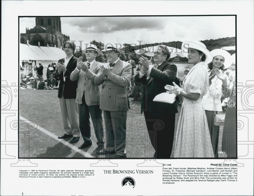 1994 Press Photo Modine, Finney, Gambon, Nuttall, Scacchi in &quot;Browning Version&quot; - Historic Images