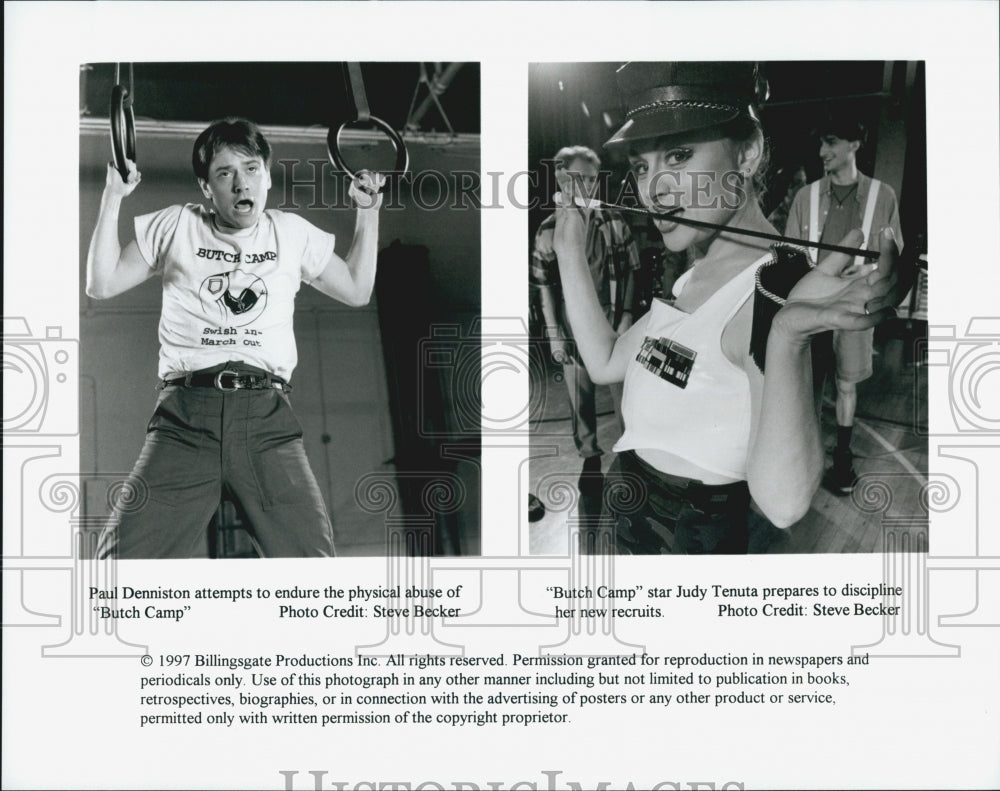 1997 Press Photo Actors Paul Denniston And Judy Tenuta In Film "Butch Camp" - Historic Images