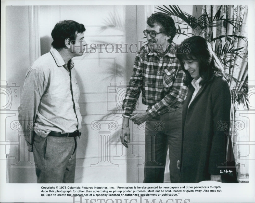 1978 Press Photo Three actors in a Columbia Pictures film - Historic Images