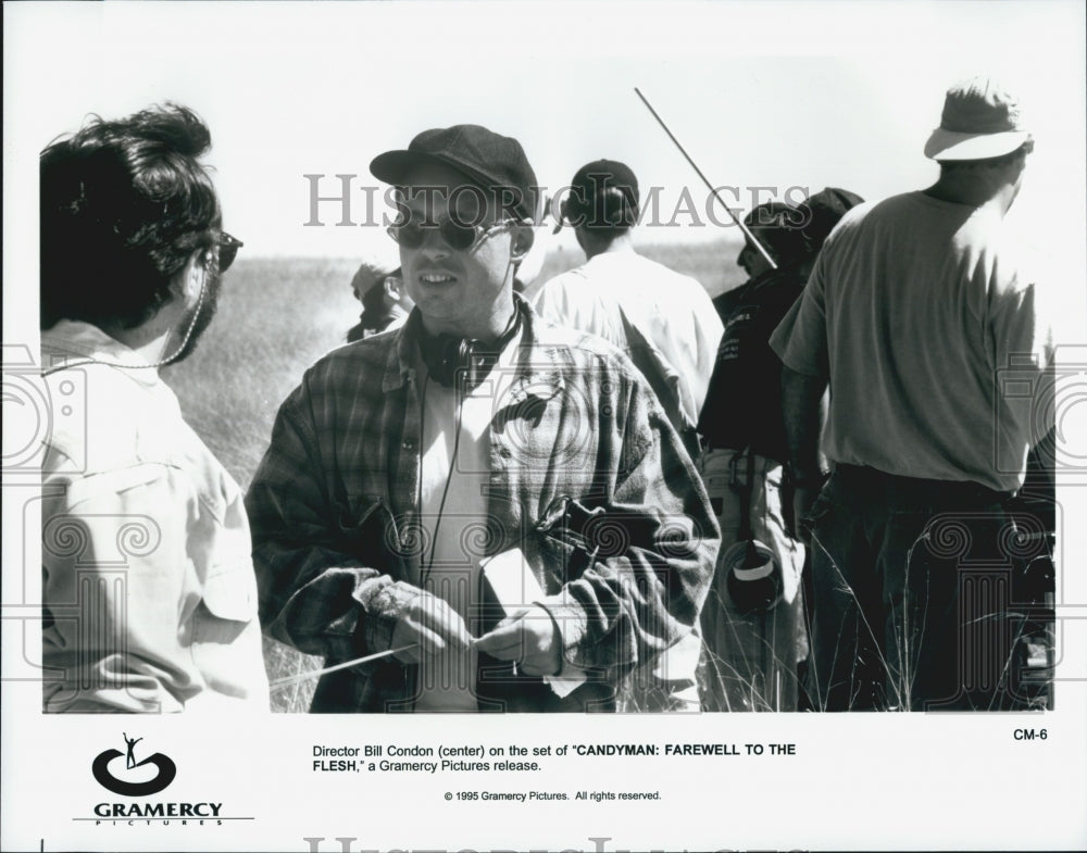 1995 Press Photo Director Bill Condon On Set &quot;Candyman: Farewell To The Flesh&quot; - Historic Images