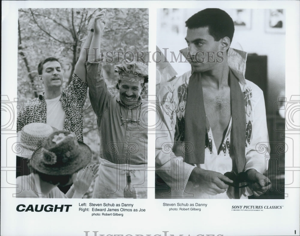 1996 Press Photo Steven Schub and Edward James Olmos in "Caught" - DFPG23727 - Historic Images