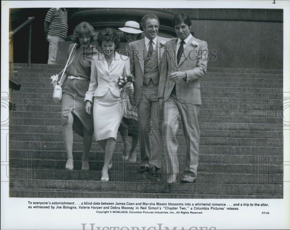 1979 Press Photo Marsha Mason James Caan Joe Bologna Valerie Harper Debra Mooney - Historic Images