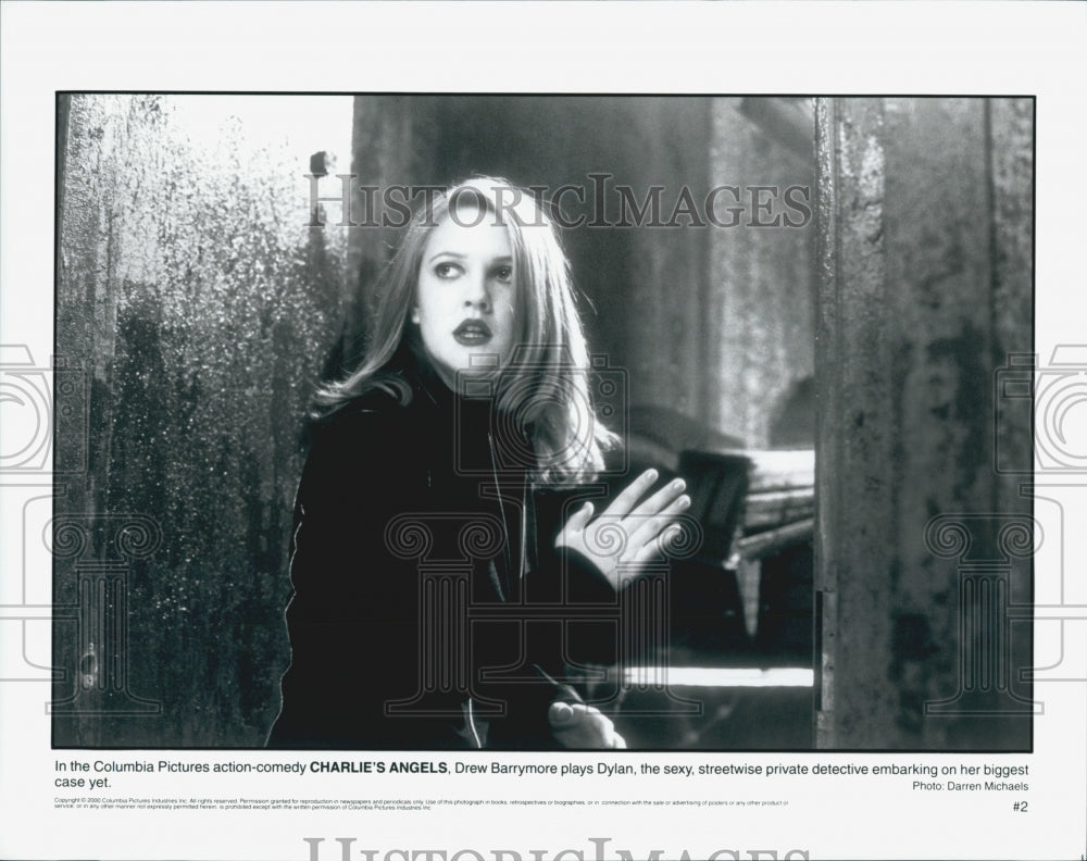 2000 Press Photo Drew Barrymore in "Charlie's Angel" - Historic Images