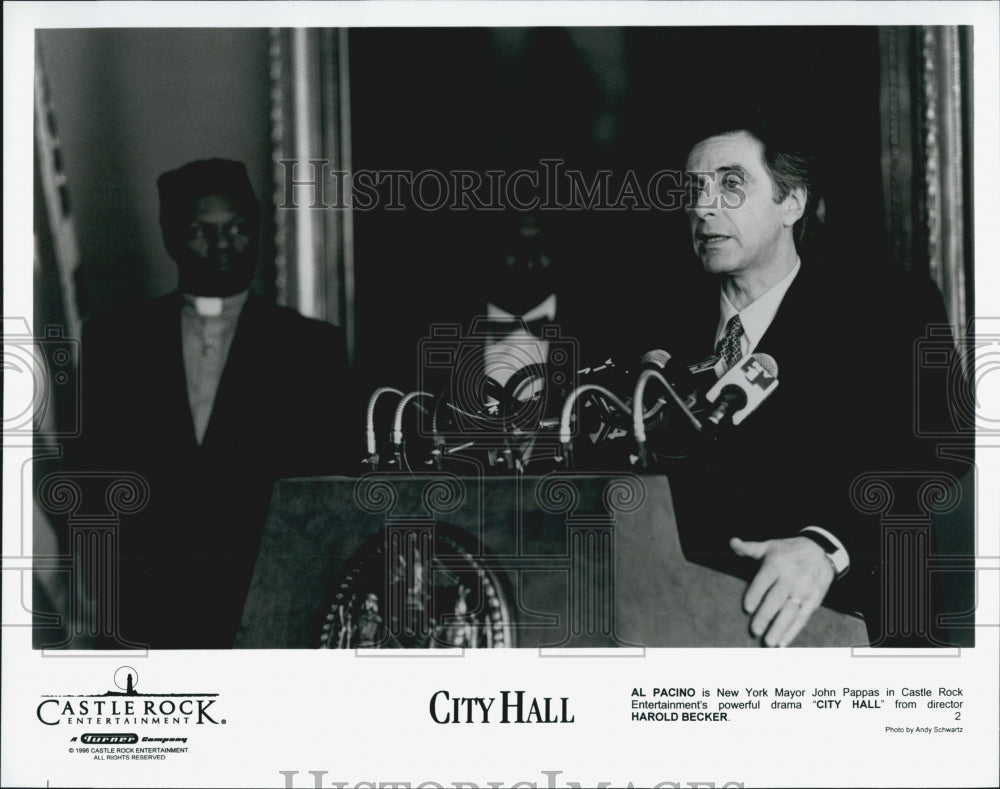 1996 Press Photo "City Hall" Film Al Pacino John Cusack Actor - Historic Images