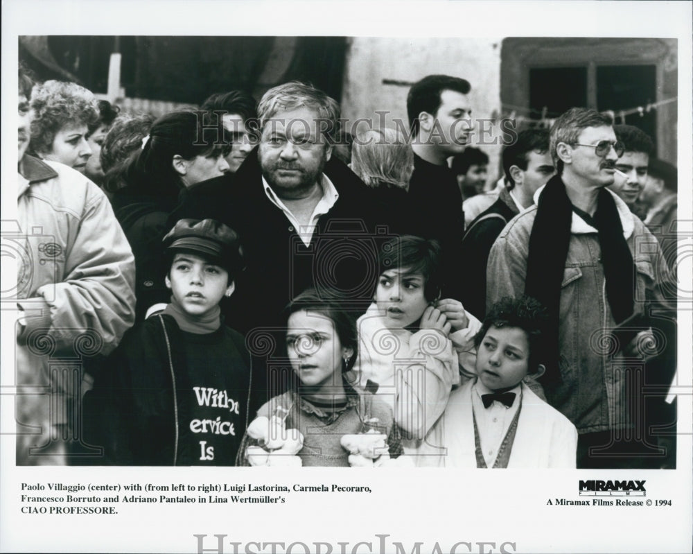 1994 Press Photo  "Ciao Professore" Paolo Villaggio & Lina Wertmuller - Historic Images