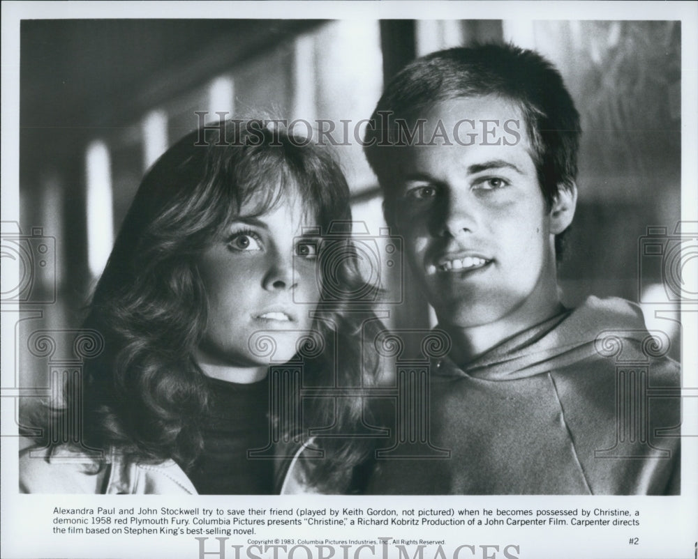 1983 Press Photo "Christine" Stuart Charno William Ostrander Alexandra Paul - Historic Images