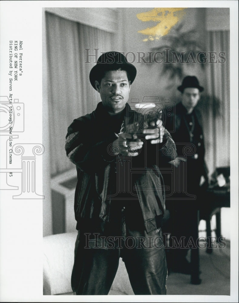 1990 Press Photo &quot;King of New York&quot; Lawrence Fishburn - Historic Images