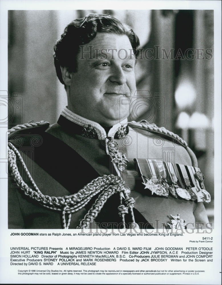 1990 Press Photo John Goodman stars as Ralph Jones in "King Ralph" - DFPG25297 - Historic Images