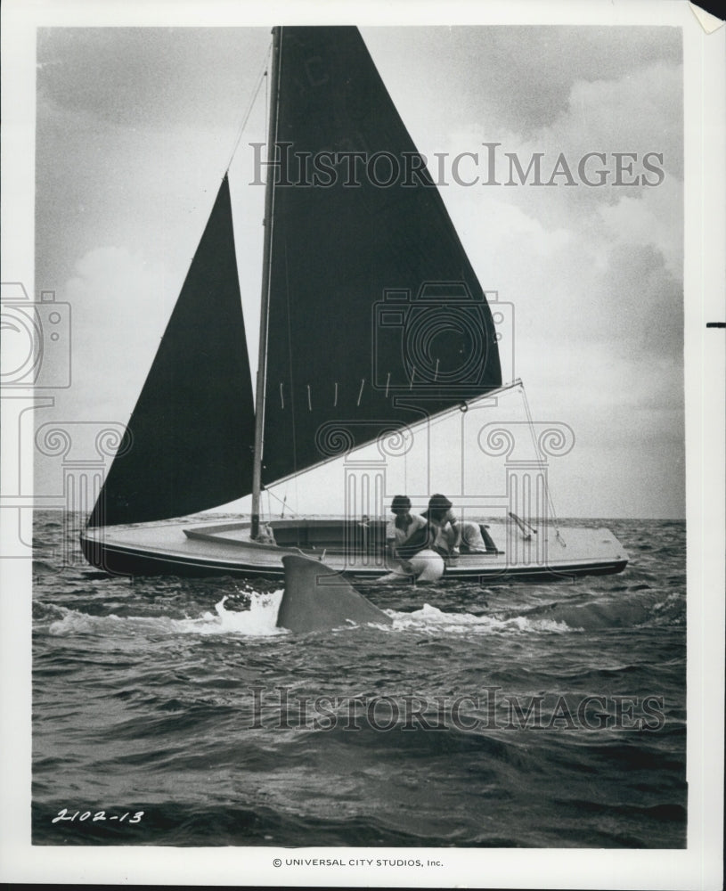 1978 Press Photo Unknown actors in "Jaws 2" - Historic Images