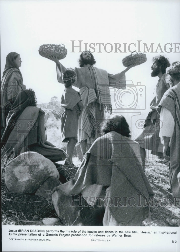 1979 Press Photo Actor Brian Deacon in "The Jesus Film" - Historic Images