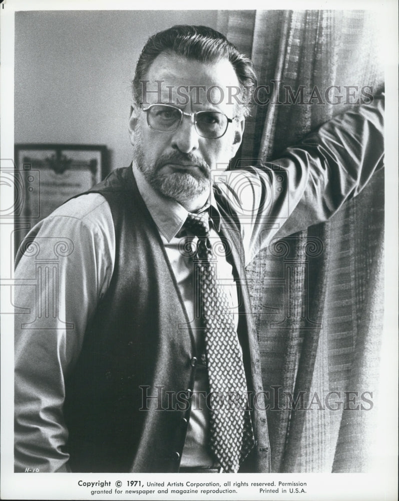 1971 Press Photo George C. Scott In Movie "The Hospital" - Historic Images