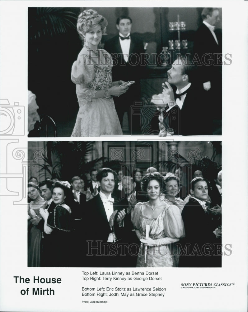 2000 Press Photo &quot;The House of Mirth&quot; Gillian Anderson,Dan Akroyd,Laura Linney - Historic Images