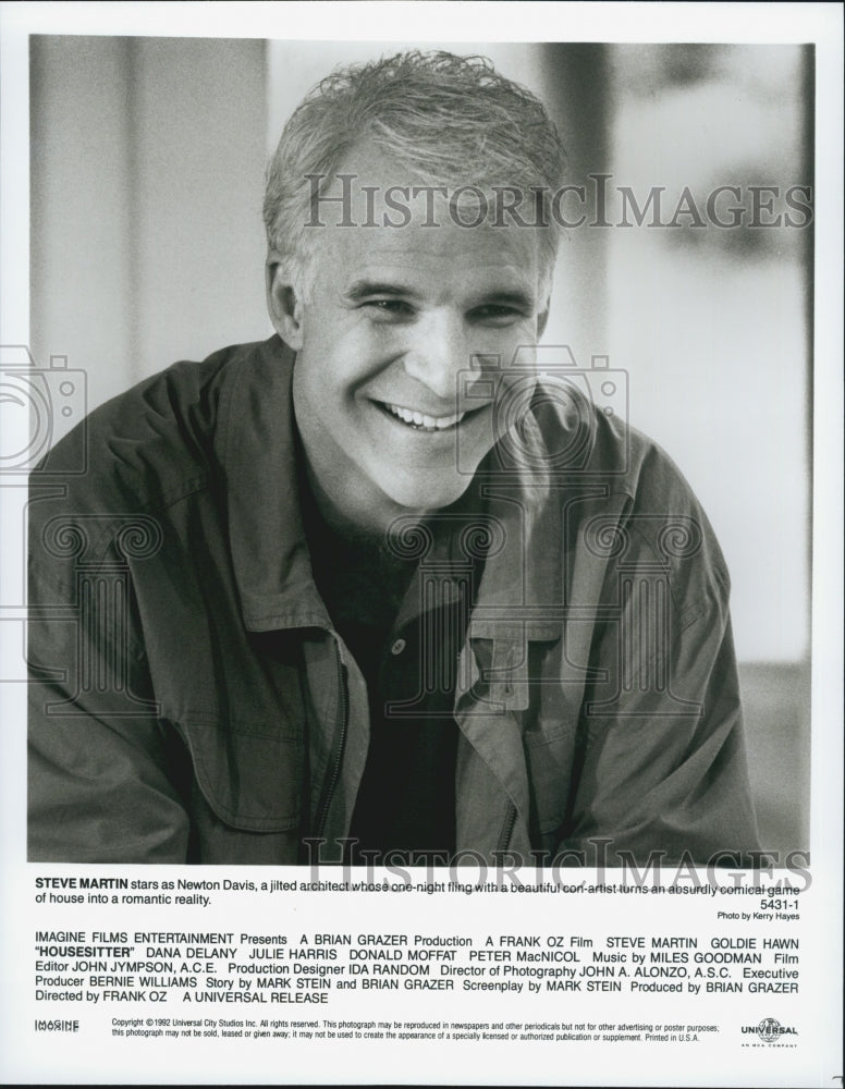 1992 Press Photo Steve Martin in "Housesitter" - Historic Images