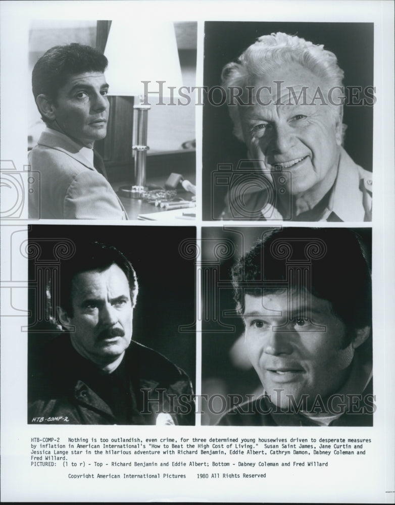 1980 Press Photo Dabney Coleman in &quot;How to Beat the High Cost of Living&quot; - Historic Images