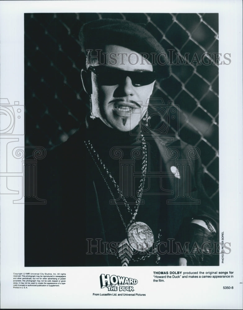 1985 Press Photo "Howard the Duck"  Thomas Dolby - Historic Images