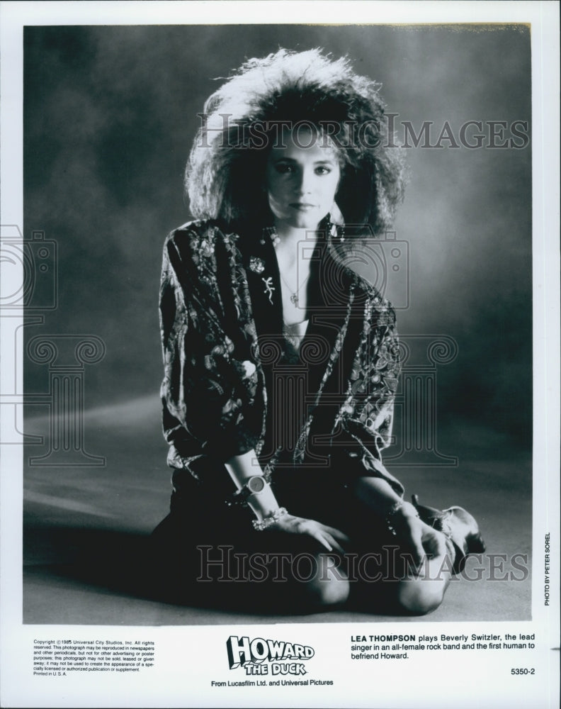 1985 Press Photo Lea Thompson In Movie &quot;Howard The Duck&quot; - Historic Images