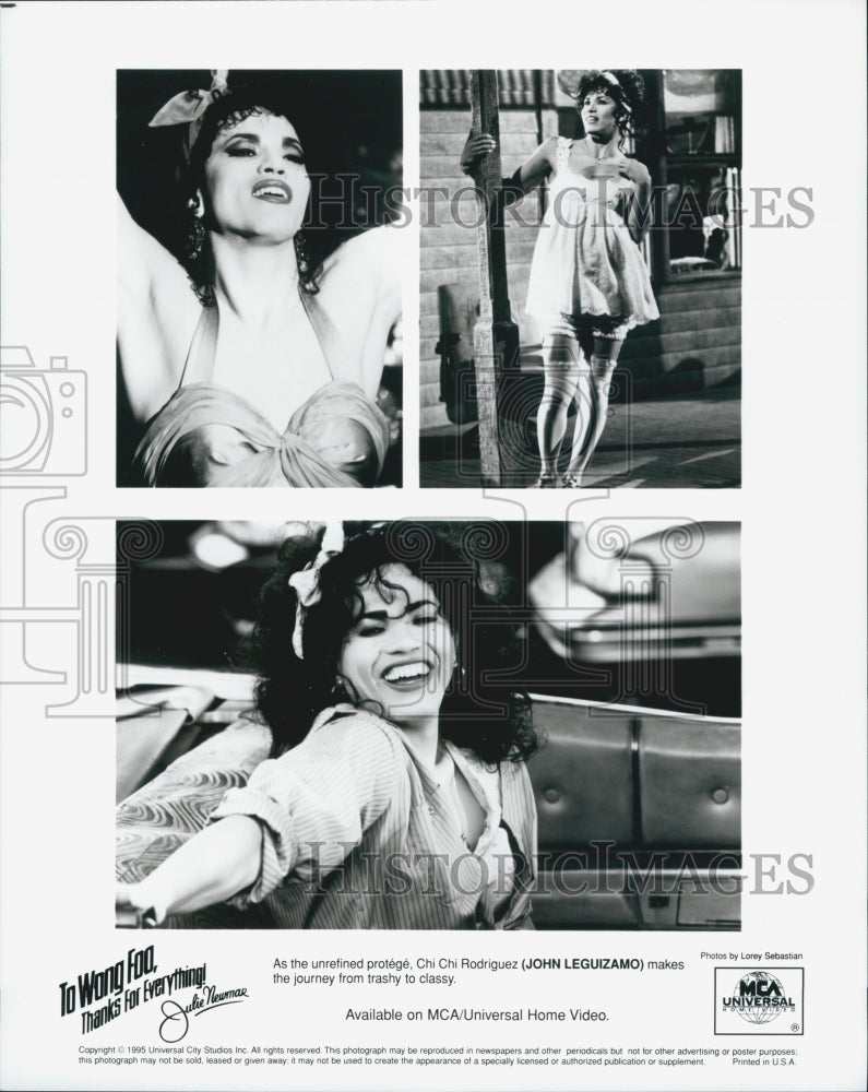 1995 Press Photo Leguizamo In To Wong Foo, Thanks For Everything! Julie Newmar" - Historic Images