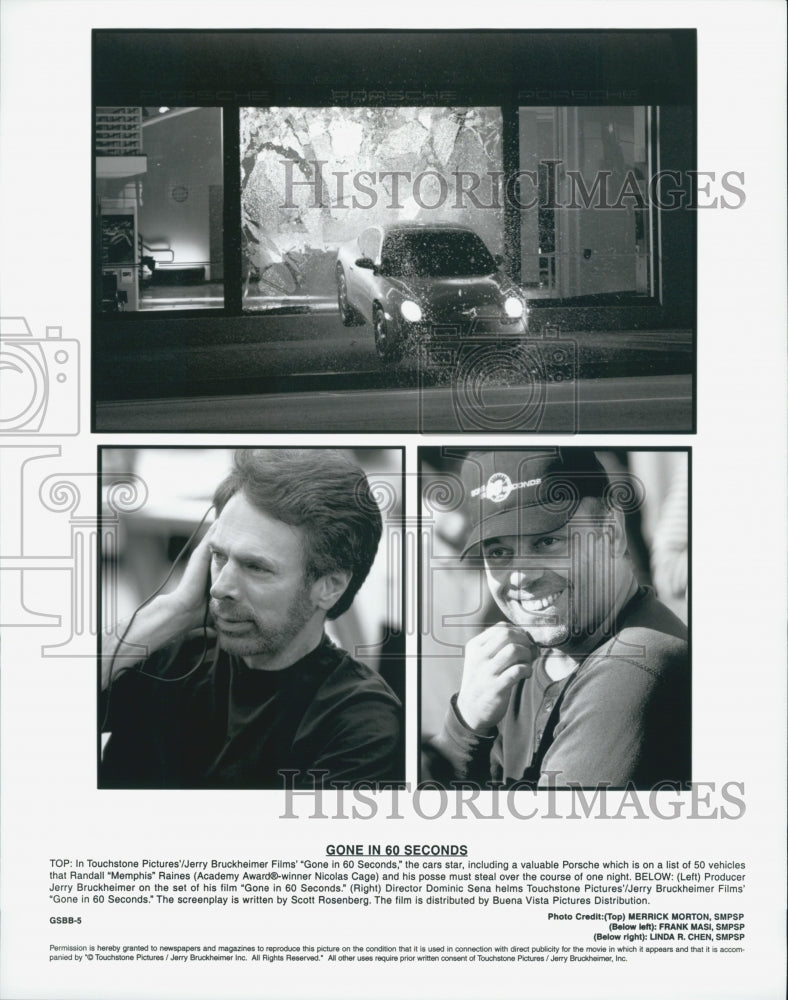2000 Press Photo "Gone in 60 Seconds" producer Jerry Bruckheimer, Dominic Sena - Historic Images