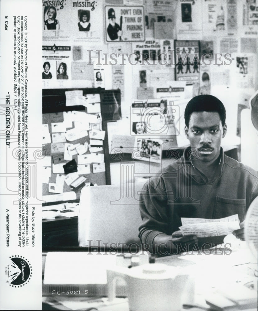 1986 Press Photo Eddie Murphy in "The Golden Child" - Historic Images