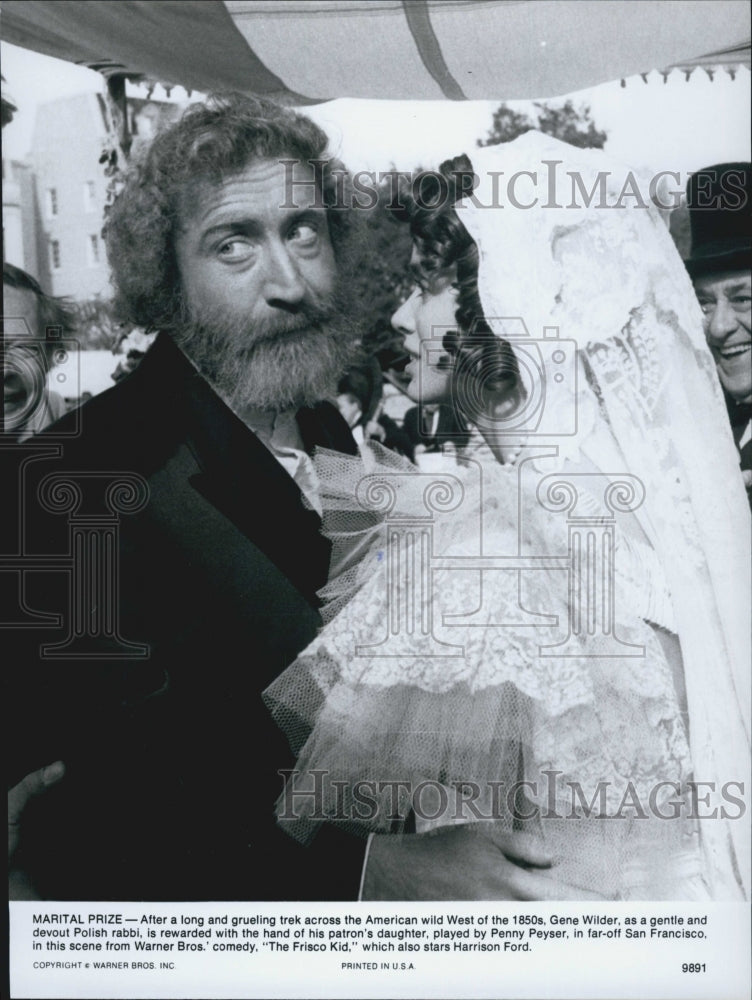 1979 Press Photo Gene Wilder and Penny Peyser in &quot;The Frisco Kid&quot; - Historic Images